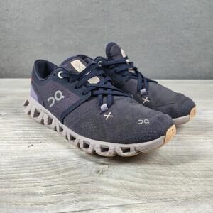 ON Brand Cloud X 3 Midnight Blue/Grey Women's Running Shoes Sz 6.5